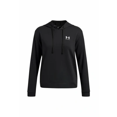 Image of Under Armour Women&#039;s UA Rival Terry Hoodie Shirt Black / White