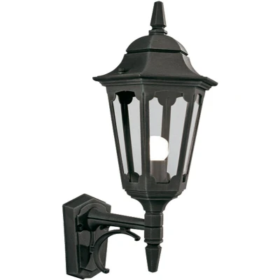 Image of Parish 1 Light Outdoor Wall Lantern Black IP44, E27