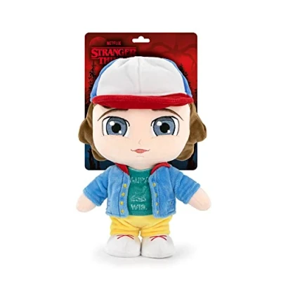 Image of Famosa Softies Dustin Plush by Stranger Things, 26 cm, soft texture and filling 100% recycled fiber material, for series fans children from 12 months, (760021118), Multicoloured