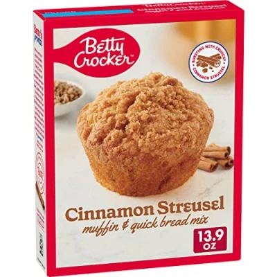 Image of Betty Crocker Cinnamon Streusel Muffin and Quick Bread Mix, 13.9 oz