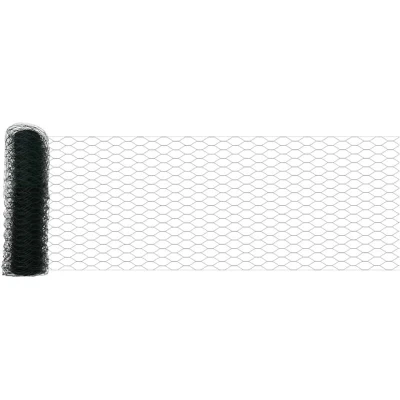 Image of vidaXL Hexagon Fence Green 0.8x10 m Steel