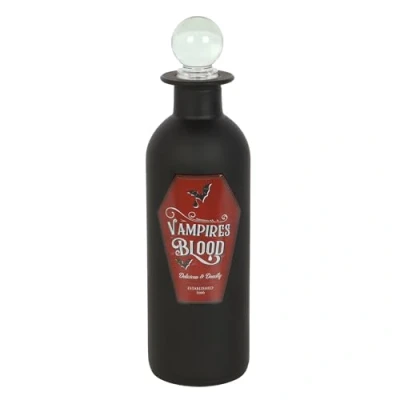 Image of Gothic Glass Bottle: Vampire Blood Decor, Dark Allure Home Victorian Range, Mysterious Concoctions Holder Elegant Elegance Ornament