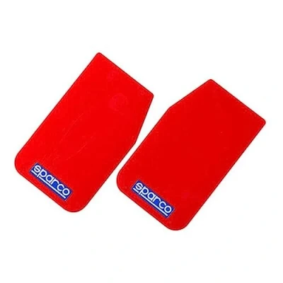 Image of Sparco 03791RS Universal mud Flaps &#039;Large&#039; Red, Set of 2