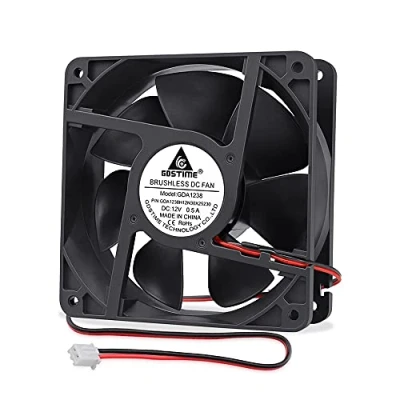 Image of GDSTIME 120mm Fan 12CM PC 120 x 38mm Computer 12V 12038 Axial 3000 RPM Case DC Brushless Cooling 125.1 CFM For Cabinet Workstation PSU Chassis Server