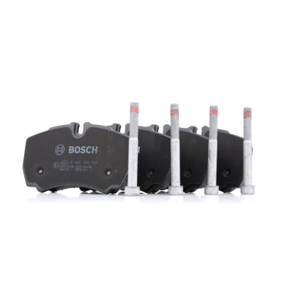 Image of 2991667, 42470841, 42555406, 42560080, 42561101 Brake pad set BOSCH 0 986 424 750 FORD: Transit Mk6 Van, Mk7 Platform / Chassis