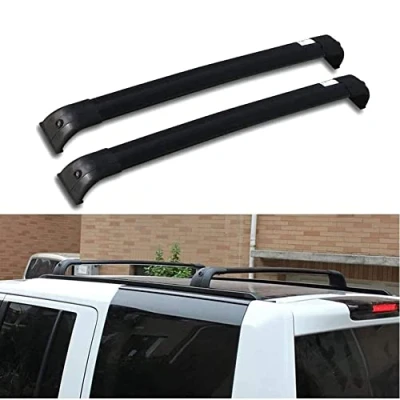 Image of QWASZX Car Roof Rack Rail Cross Bars for Land Rover Discovery 3 4 LR3 LR4 2003 2016, Auto Crossbar Carrier Rails Rooftop Luggage Holder Top Racks Aluminum Bike Mount Cargo