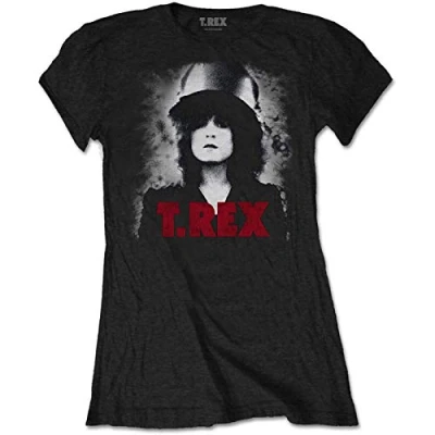 Image of Band Monkey T Rex Ladies Shirt Slider Multicoloured