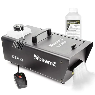 Image of beamz ICE700 Low Fog Machine with Remote Control and 1L ECO Fluid for Lying Dry ICE Effect