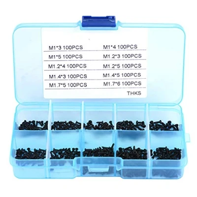 Image of 1000pcs Self tapping Screws Cross Head Bolts M1*3/M1*4/M1*5/M1.2 * 3/M1.2 4/M1.2 5/M1.4 3/M1.4 5/M1.7 5 /M1.7 6