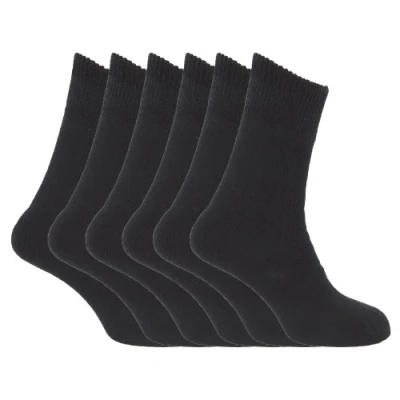 Image of FLOSO Ladies/Womens Premium Quality Multipack Thermal Socks, Double Brushed Inside (Pack Of 6)