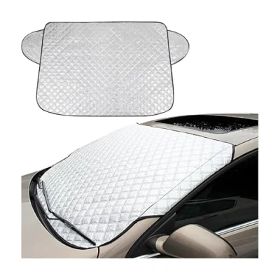 Image of LSYZGRBC Car Windshield Cover,for Dacia Sandero Stepway 3.Gen 2.Gen 2021 2023 Automotive Windscreen Cover for Snow Ice Sun Frost Guard Dust Protector Winter Summer