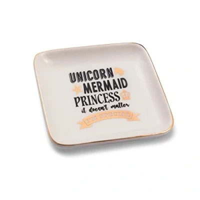 Image of Unicorn It Doesn&#039;t Matter I&#039;m Special Ceramic Trinket Tray Sentimental Gift Idea 280000022