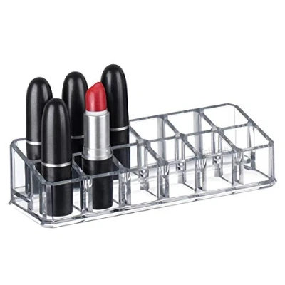 Image of Tabooh Cosmetic Clear Make Up Organiser Acrylic 12 Sections for Lipstick Lip gloss Nail Polish M8206