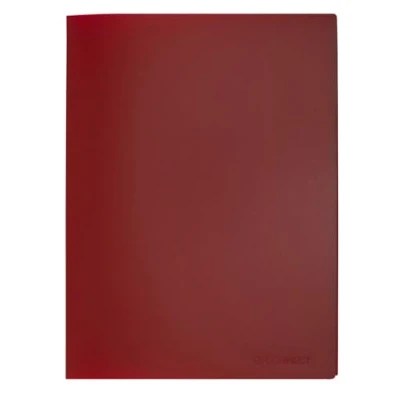 Image of Q Connect Polypropylene Display Book 20 Pocket Red KF01250