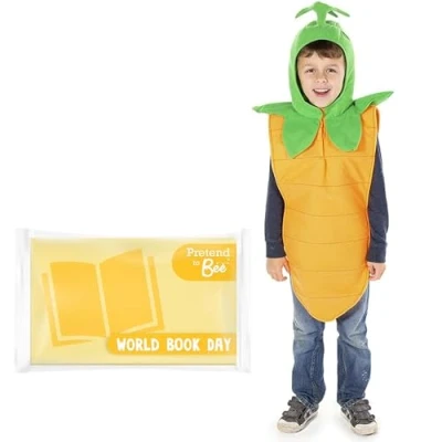 Image of PRETEND TO BEE Carrot Tabard Fancy Dress Costume for Kids, Unisex, 3 7 Years