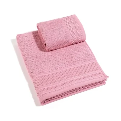 Image of Caleffi Gim Guest Towel, Cotton, Pink, CM. 40X55+60X100, 76369