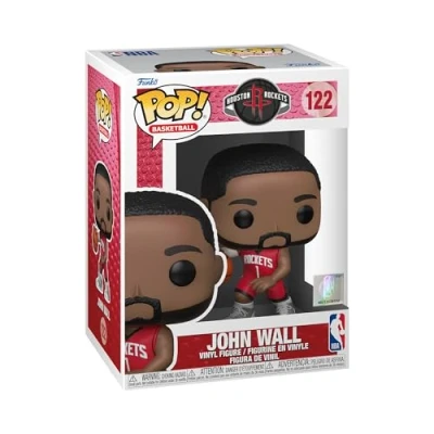 Image of Funko POP! NBA: Rockets John WallWall (Red Jersey) Collectable Vinyl Figure Gift Idea Official Merchandise Toys for Kids &amp; Adults Sports Fans Model Collectors and Display