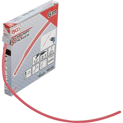Image of BGS 6848 1 Shrink Tube Box red Ø 5 mm 6 m