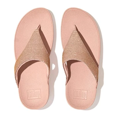 Image of Lulu Shimmerlux Toe Post Synthetic Women&#039;s Sandals