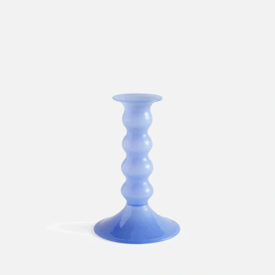 Image of HAY Wavy Candleholder Medium Light Blue
