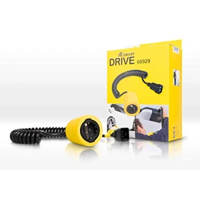Image of Schellenberg 60929 Coiled Cable 2.8 m for Practical Power Removal, Garage Door, Zubehör Smart Drive L,XL