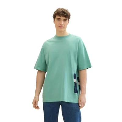 Image of TOM TAILOR Denim Men&#039;s 1042060 T Shirt, 10978 Bleeched Green, S