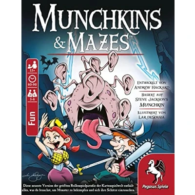 Image of Pegasus Spiele 17023G Munchkins &amp; Mazes Fantasy Board Game, White