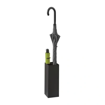 Image of Yamazaki 6719 SMART Umbrella Stand, black, Steel/Polypropylene, Minimalist, 11 x 30 cm