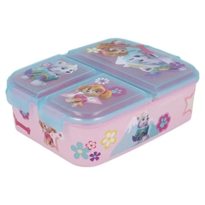 Image of STOR 80720 Multi Box Girl Paw Patrol Sandwich Pot with Multiple Compartments, Plastic
