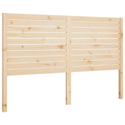 Image of vidaXL Bed Headboard 126x4x100 cm Solid Wood Pine