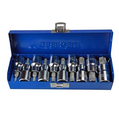 Image of Bergen 10 Piece 1/2 Torx TRX Star BIT Socket Set B1128