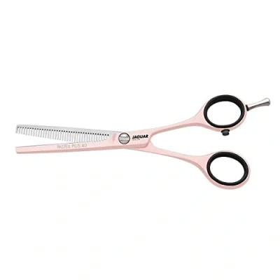 Image of Jaguar White Line Pastel Plus 40 Classic Texturing Scissors, 5.5 Inch Length, Rose, 0.03597 kg, 4030363124231