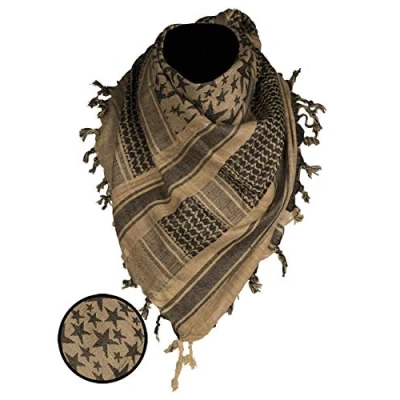 Image of Mil Tec Men&#039;s tørklæde 12609405 Fashion Scarf, Coyote/Black, One Size EU