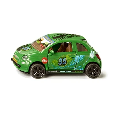 Image of siku 6506, Style my Craftwork Model, Fiat 500 Adventure, Toy Car, Metal/Plastic, Green, Incl. Sticker Sheet for Individual Design, Opening Doors