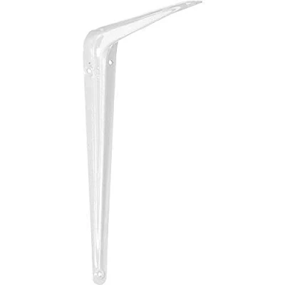 Image of Merriway BH05474 (12 Pcs) London Style Shelf Brackets 150 x 125mm (6 5 Inch) White Pack of 12 Pieces
