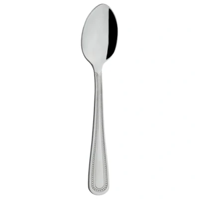 Image of Grunwerg Bead Coffee Spoons COSBDR, 18/0 Stainless Steel, Set of 12