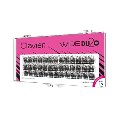 Image of Clavier Wide Du2o False Eyelashes in Tufts, a Tuft, Various Lengths from 8 to 14 mm, Ultra Volume, for Perfect Look (9 mm)