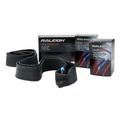 Image of Raleigh TA420 700 x 28 32c Black Butyl Rubber Bicycle Inner Tube with Schrader (Car Style) Valve for 700c Tyres