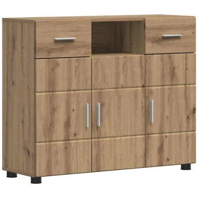 Image of vidaXL Sideboard Artisan oak 88.5 x 30.5 73 cm Engineered wood