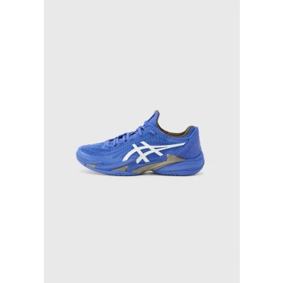 Image of Asics Court 3 Multicourt tennis shoes, Men&#039;s, Size: 10.5, Dark cobalt/white shoes