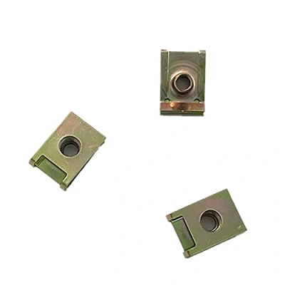 Image of 30 Pcs M6 6mm ​Clamp Fastener Screw Nuts Kits U Clips Zincification Fixings Panel