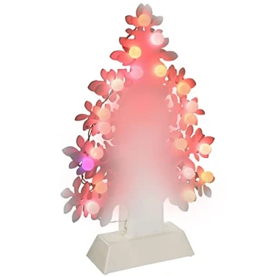 Image of WeRChristmas Tree Decoration with Colour Changing 20 LED Lights 43 cm, Multi