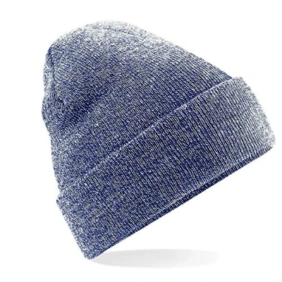 Image of Beechfield B45 Original Cuffed Beanie Heather Navy