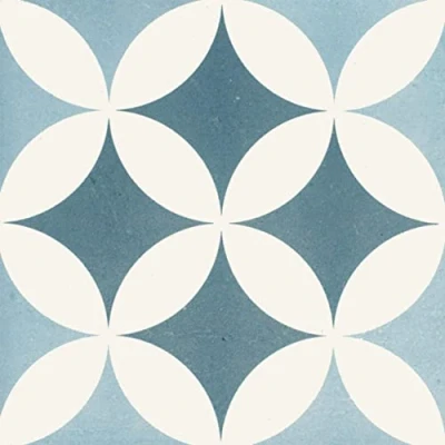 Image of Reverie Patterned Floor &amp; Wall Porcelain Tile, Decor 12, 200mm x Kitchen or Bathroom splashback