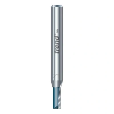 Image of Trend CraftPro Straight Two Flute Router Cutter Bit, 1/2 Inch Shank, 10mm Cut Diameter &amp; 25mm Length, Tungsten Carbide Tipped, C016CX1/2TC