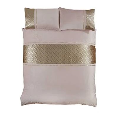 Image of Rapport Home Capri Duvet Set King Blush Gold