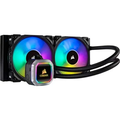 Image of Corsair Hydro 100i RGB Platinum SE, Series, 240 mm Radiator (Dual LL120 PWM Fans, Advanced Lighting and Fan Control with Software) Liquid CPU Cooler White