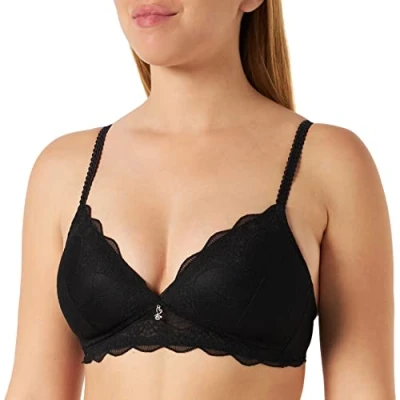 Image of Naturana Women&#039;s 5194 Padded Bra, Black, 34C