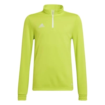 Image of adidas Unisex Kids Entrada 22 Training Top, Team Semi Sol Yellow, 11 12 Years