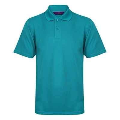 Image of Henbury Mens Coolplus® Pique Polo Shirt (L) (Bright Jade)